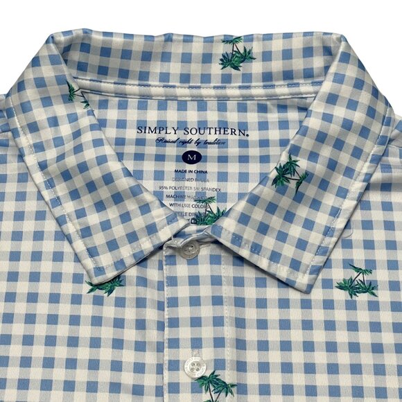 Simply Southern Men's Pattern Polo Size Medium - Picture 5 of 5